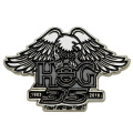 Logotipo de design personalizado Black Eagle Gold Pin Pin Badge Liga de Zinco Pino de Lappel